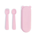 We Might Be Tiny Feedie Fork Spoon Set - Powder Pink - '0735850225470 Toy Chest Australia 7