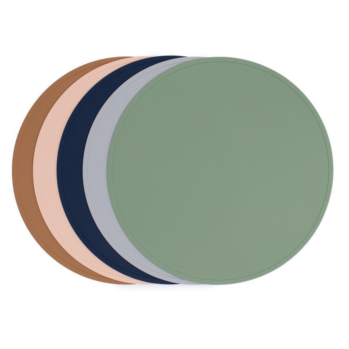 We Might Be Tiny Round Placie? Silicone Placemat Blush - '0735850225777 Toy Chest Australia 3