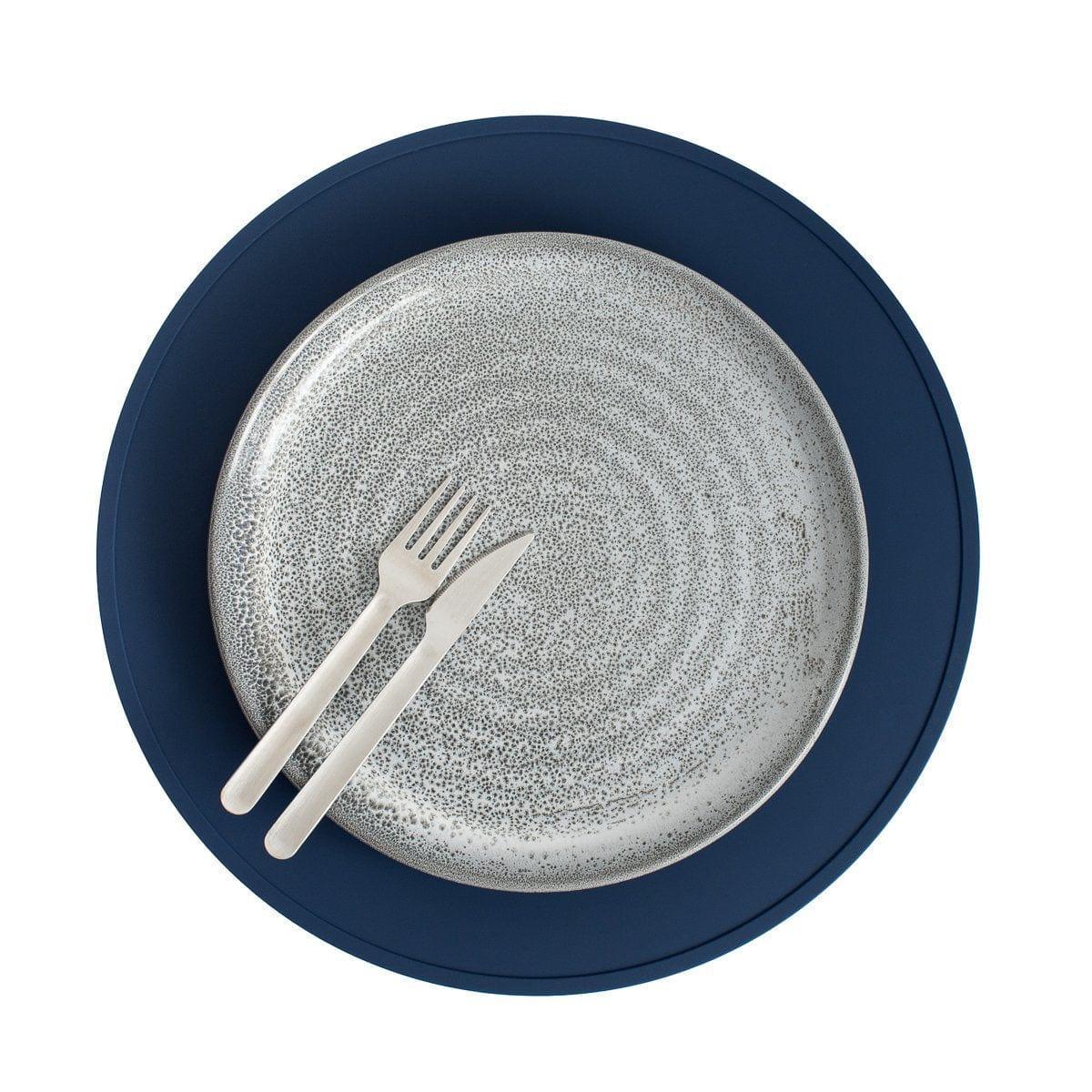 We Might Be Tiny Round Placie? Silicone Placemat Grey - '0735850225807 Toy Chest Australia 4